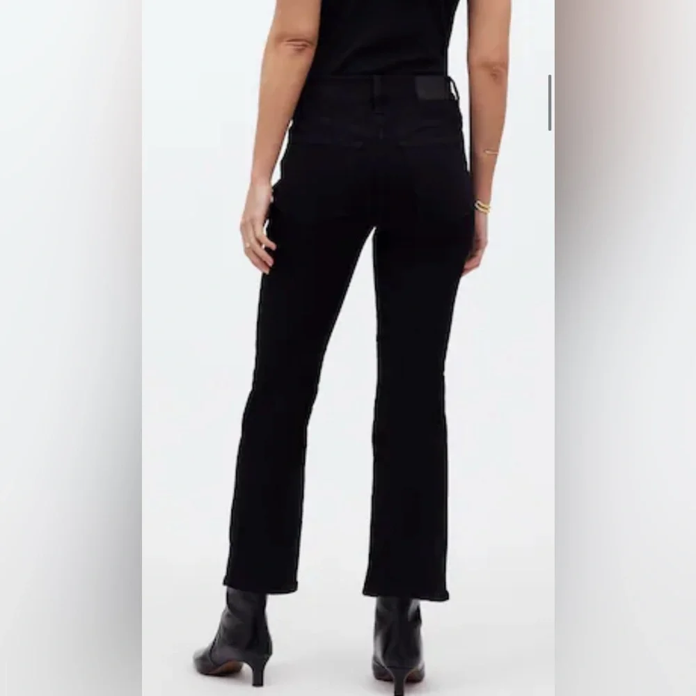 NWT Madewell Mid-Rise Kick Out Ankle Length Black Women’s Jeans - Picture 1 of 9